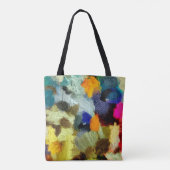 Tote Bag abstrait psychédélique grunge arrière - plan sty g (Dos)