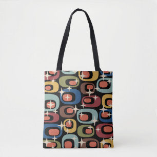 Tote Bag Abstrait Rétro Moderne du Milieu du Siècle