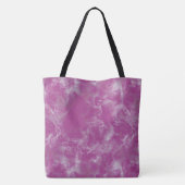 Tote Bag abstrait rose et blanc (Dos)