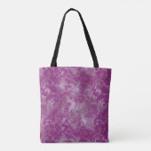 Tote Bag abstrait rose et blanc (Dos)