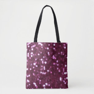 Tote Bag Abstrait rose, lumières déconcentrées bokeh.
