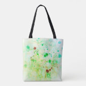 Tote Bag Abstrait rose rouge violet bleu vert (Dos)