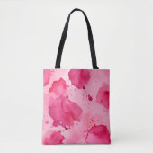 Tote Bag Abstrait rose sur rose (Devant)