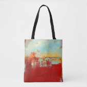 Tote Bag Abstrait rouge de l'Alaska (Devant)