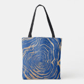 Tote Bag Abstrait Royal Faux Gold Maze Art inspiré (Dos)