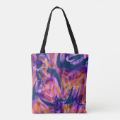 Tote Bag Abstrait sans couture brosse trait moderne multico (Dos)