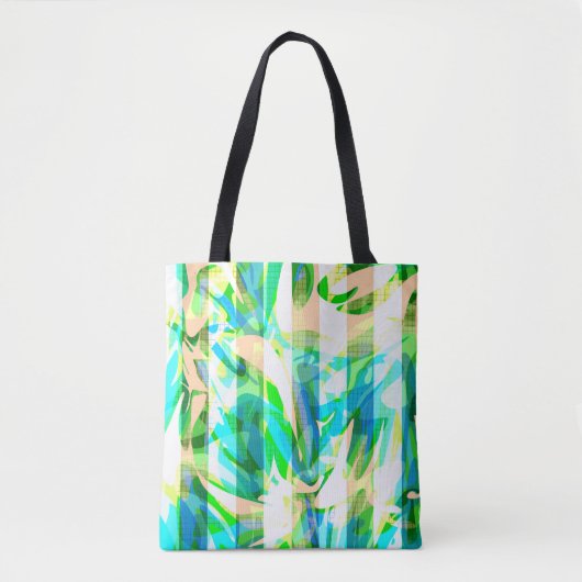 Tote Bag Abstrait sans couture brosse trait moderne multico (Devant)