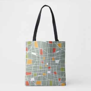 Tote Bag Abstrait sans fil : Design Motif moderne.