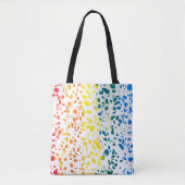 Tote Bag Abstrait Terrazzo Mosaic coloré Rainbow Motif (Devant)