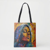 Tote Bag Abstraite Colorée Sainte Marie (Devant)
