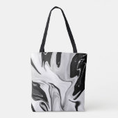 Tote Bag Abstraite élégante couleur rétro fluide numérique (Dos)
