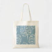 Tote Bag Abstraite Feuille Tropicale : Verdure transparente (Devant)