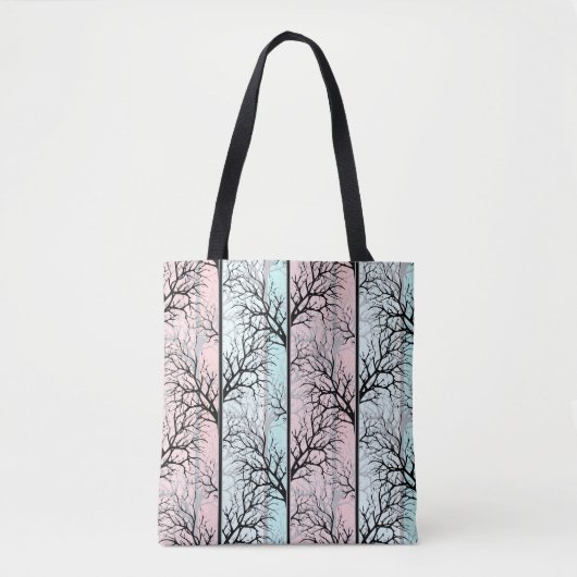 Tote Bag Abstraits, arbres (Devant)