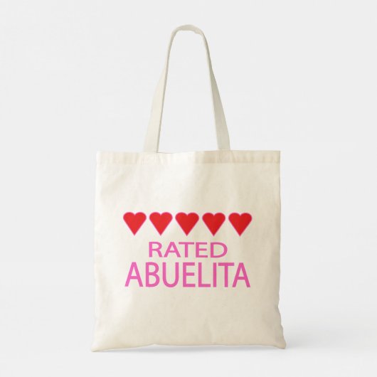 Tote Bag Abuelita, cinq coeurs (Dos)