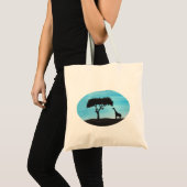 Tote Bag Acacia et girafe (Devant (produit))