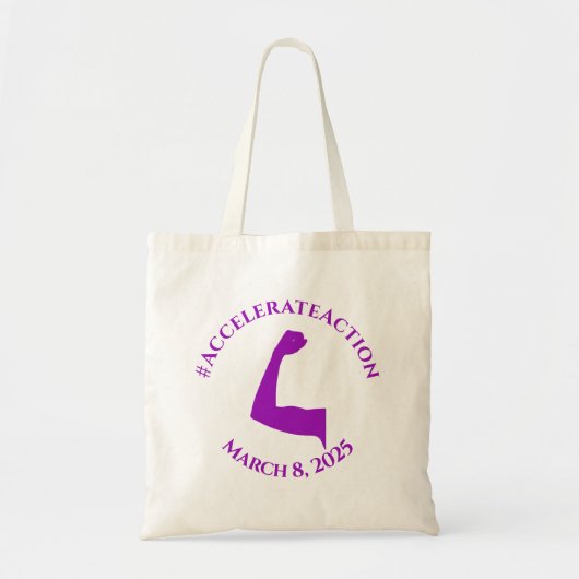 Tote Bag Accélérer l'action Journée de la femme IWD 2025 (Devant)