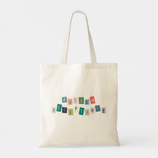 Tote Bag Acceptation de l'autisme (Dos)