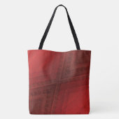 Tote Bag Acceptation | Motif de Boho Eclectique Rouge (Dos)