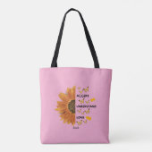 Tote Bag Accepter Comprendre Les Citations D'Amour Nom Pers (Dos)