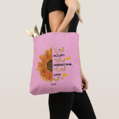 Tote Bag Accepter Comprendre Les Citations D'Amour Nom Pers (De près)