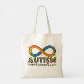 Tote Bag Accepter l'amour comprendre - Infinity Sensibilisa (Dos)