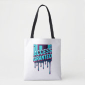 Tote Bag Accès Autorisé | Graphisme de Disquette de Hacker  (Devant)
