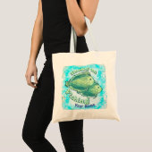 Tote Bag Accroché À La Pêche (Devant (produit))