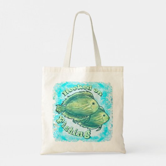 Tote Bag Accroché À La Pêche (Dos)