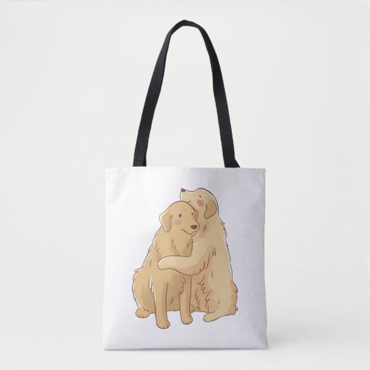 Tote Bag Accroche de Golden Retriever (Devant)