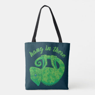Tote Bag Accrochez-Vous Là Magique Chameleon