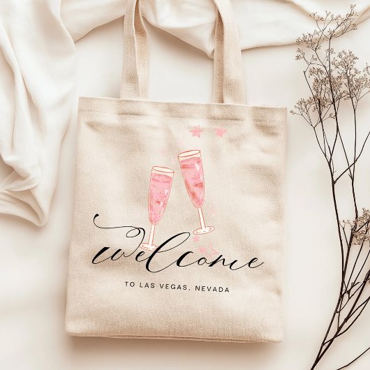 Tote Bag Accueil de destination EVF Champagne rose