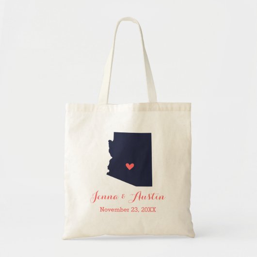 Tote Bag Accueil Mariage Arizona (Devant)