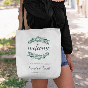 Tote Bag Accueil Mariage de Foliage abondant