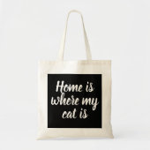 Tote Bag Accueil Où Est Mon Chat (Devant)