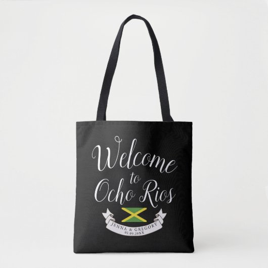 Tote Bag Accueillez à la coutume de mariage de destination (Devant)