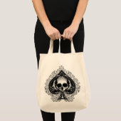 Tote Bag Ace crâne des pique (Devant (produit))