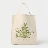 Tote Bag Acetabularia algue dessinée à la main (Devant)