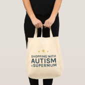 Tote Bag Achat avec l'autisme Supermum Fourre-tout (Devant (produit))