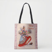 Tote Bag Achats de Noël à l'ancienne (Devant)