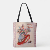 Tote Bag Achats de Noël à l'ancienne (Dos)