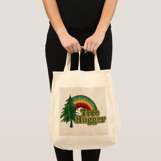 Tote Bag Achats réutilisables de Hugger d'arbre (Devant (produit))