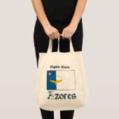 Tote Bag Açores et drapeau açoréen avec votre nom (Devant (produit))