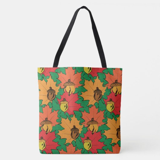 Tote Bag Acorns et feuille VI (Devant)