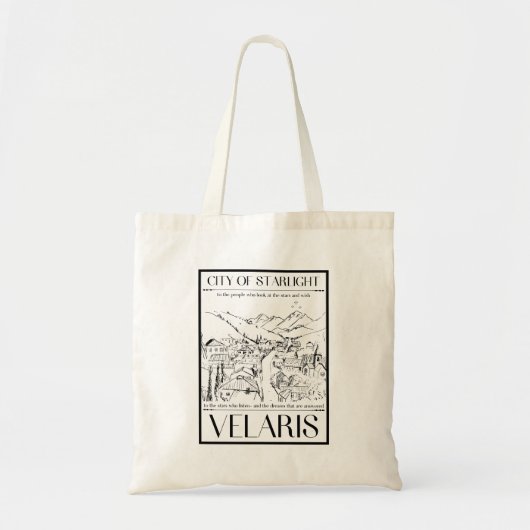 Tote Bag ACOTAR Velaris Ville de Starlight to the Stars (Devant)