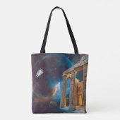 Tote Bag Acropole du Parthénon La Grèce rencontre l'espace (Dos)