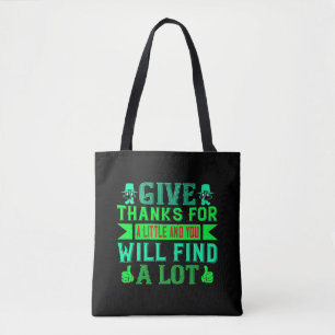 Tote Bag Action de grâce - Remerciez pour un peu
