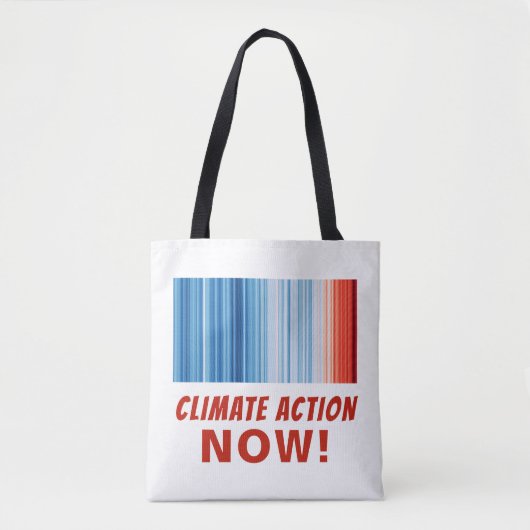 Tote Bag Action sur le changement climatique MAINTENANT ! R (Devant)