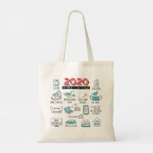 Tote Bag Activités de quarantaine Année 2020 Commémorative (Dos)