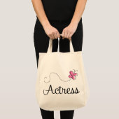 Tote Bag Actrice rose mignonne de papillon (Devant (produit))