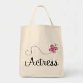 Tote Bag Actrice rose mignonne de papillon (Devant)